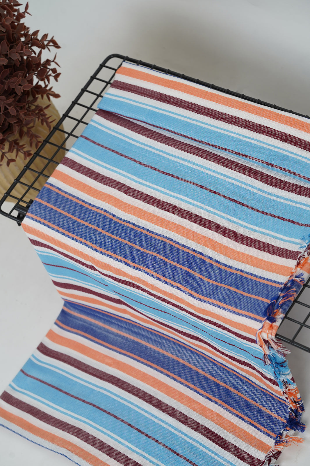 Chennimalai Handloom Ultra Soft Bamboo Towel Harbor Stripe