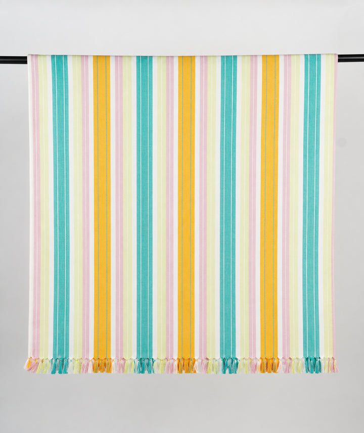 Chennimalai Handloom Ultra Soft Bamboo Towel Rainbow Stripe