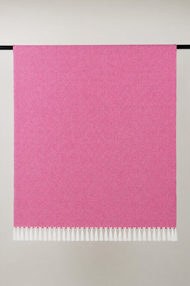 Chennimalai Handloom soft Diamond weave towel Rose Blush