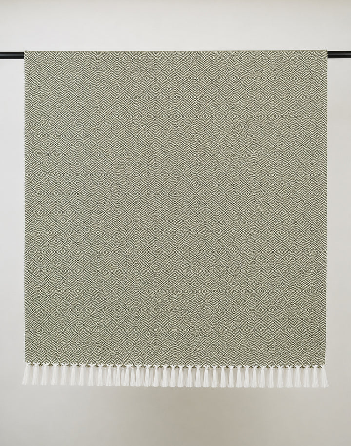 Chennimalai Handloom soft Diamond weave towel Stone Beige