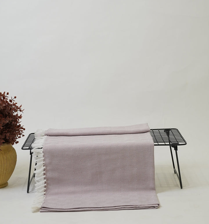 Chennimalai Handloom soft Diamond Weave Towel Lilac