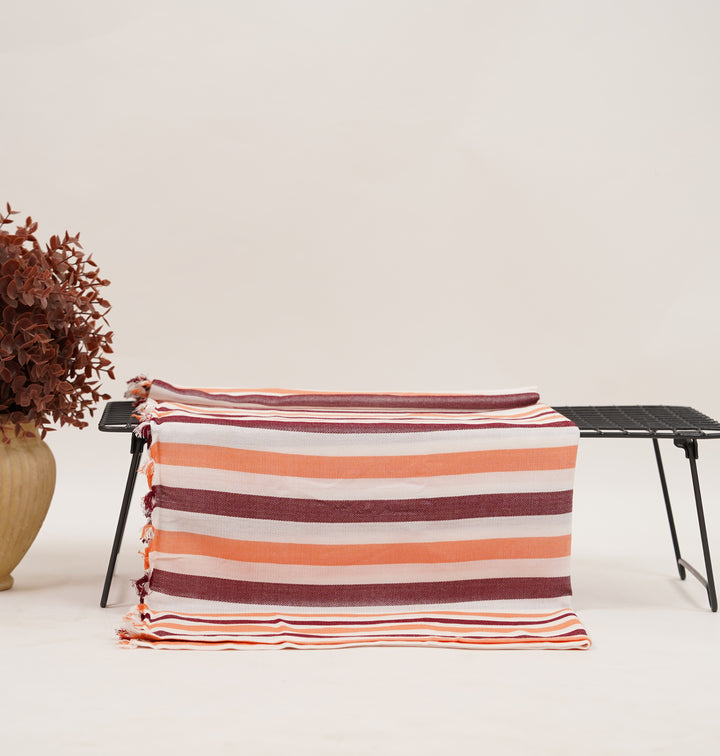 Chennimalai Handloom Ultra Soft Bamboo Towel Coral Mocha