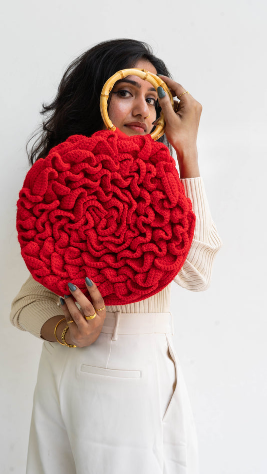Red Flower Bag
