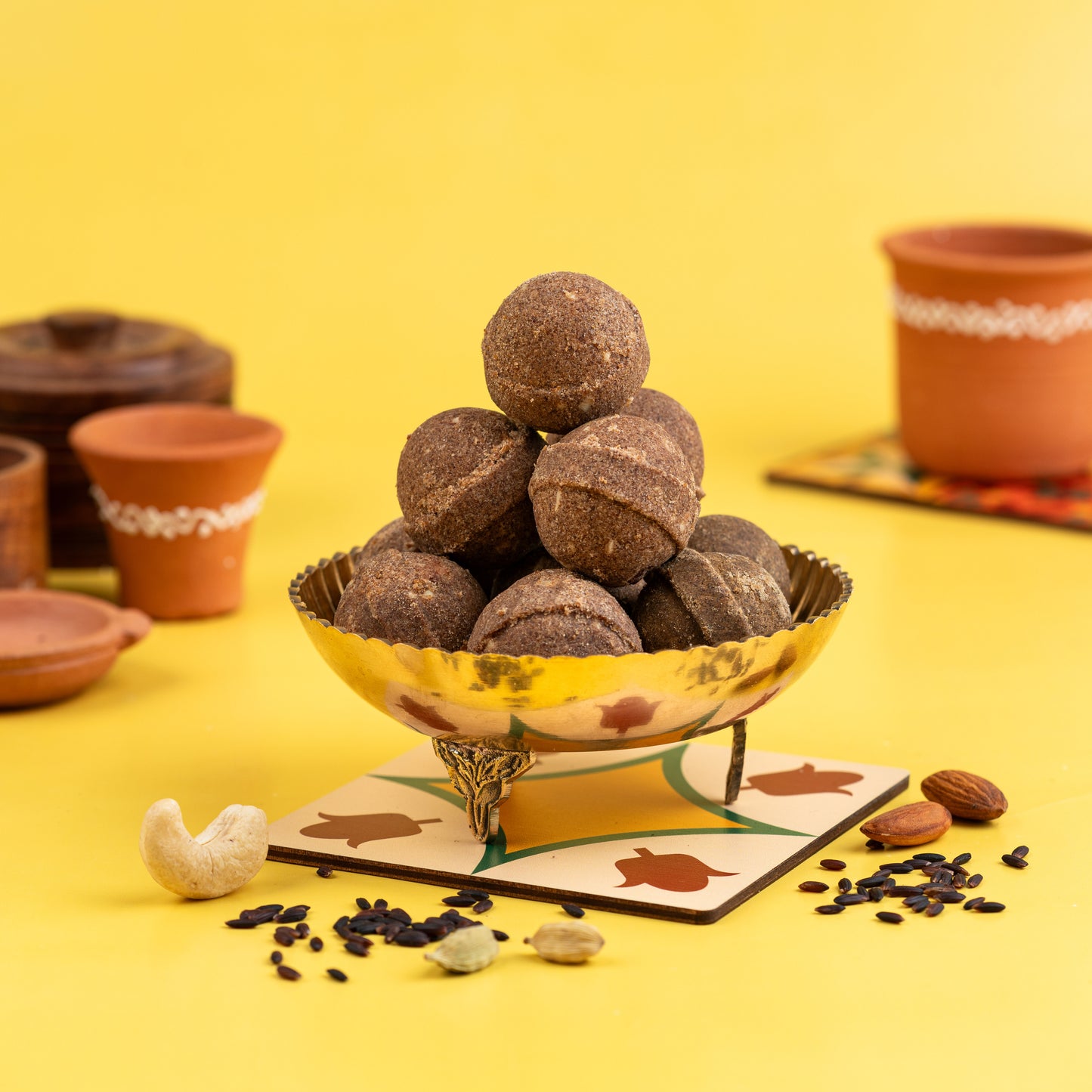 Special Red Rice & Nuts Ghee Ladoo