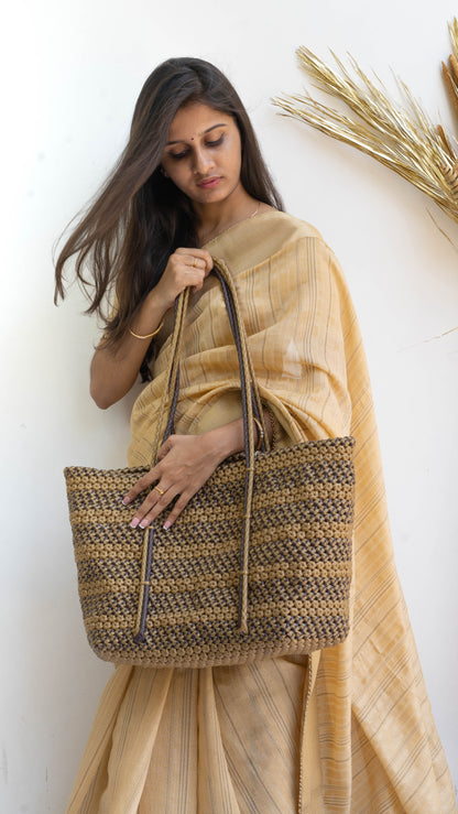 Gold & Brown Large Size Basket