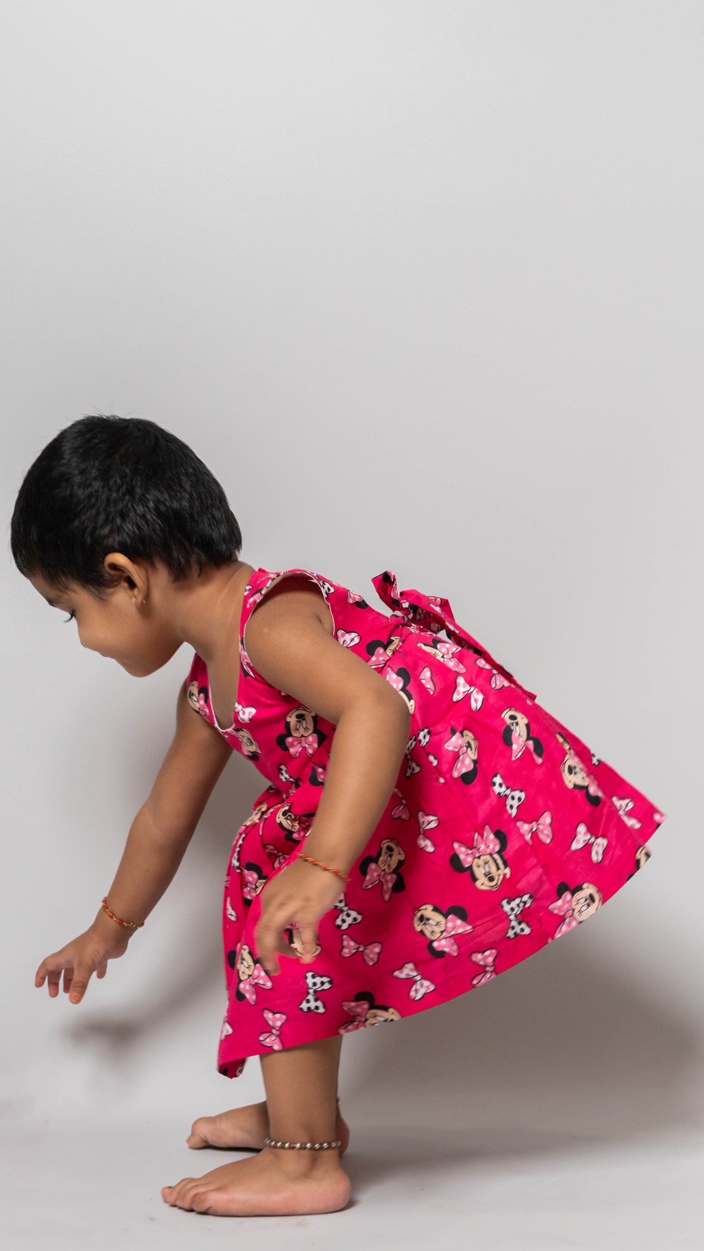 Pink Mickey Mouse Cotton Dress