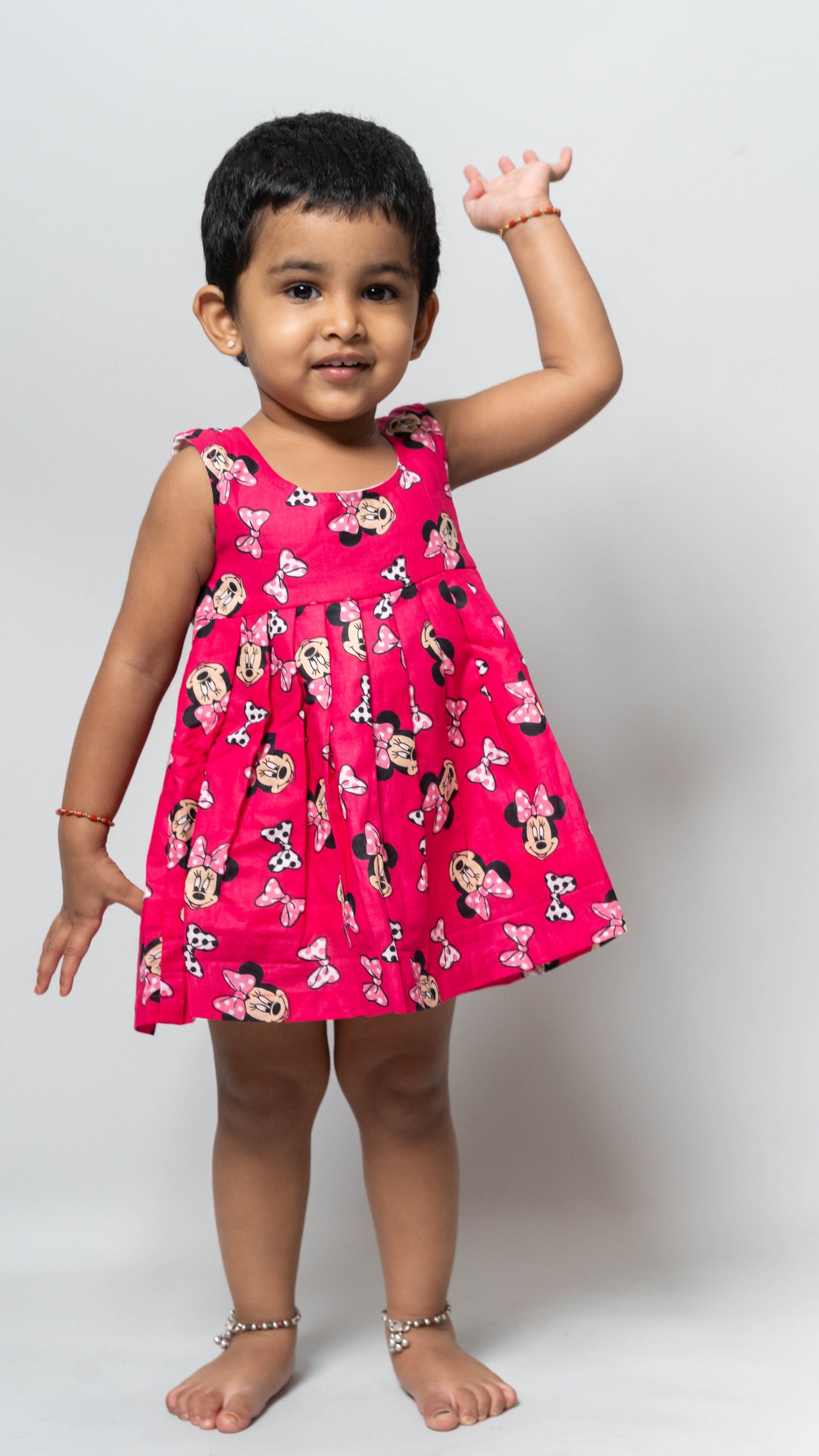 Pink Mickey Mouse Cotton Dress