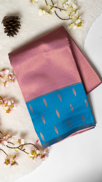 Droplet Semi-Kanchi Silk Saree with Blouse