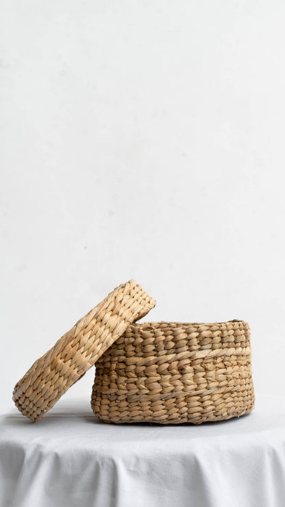Gift Hamper Basket Round with Lid