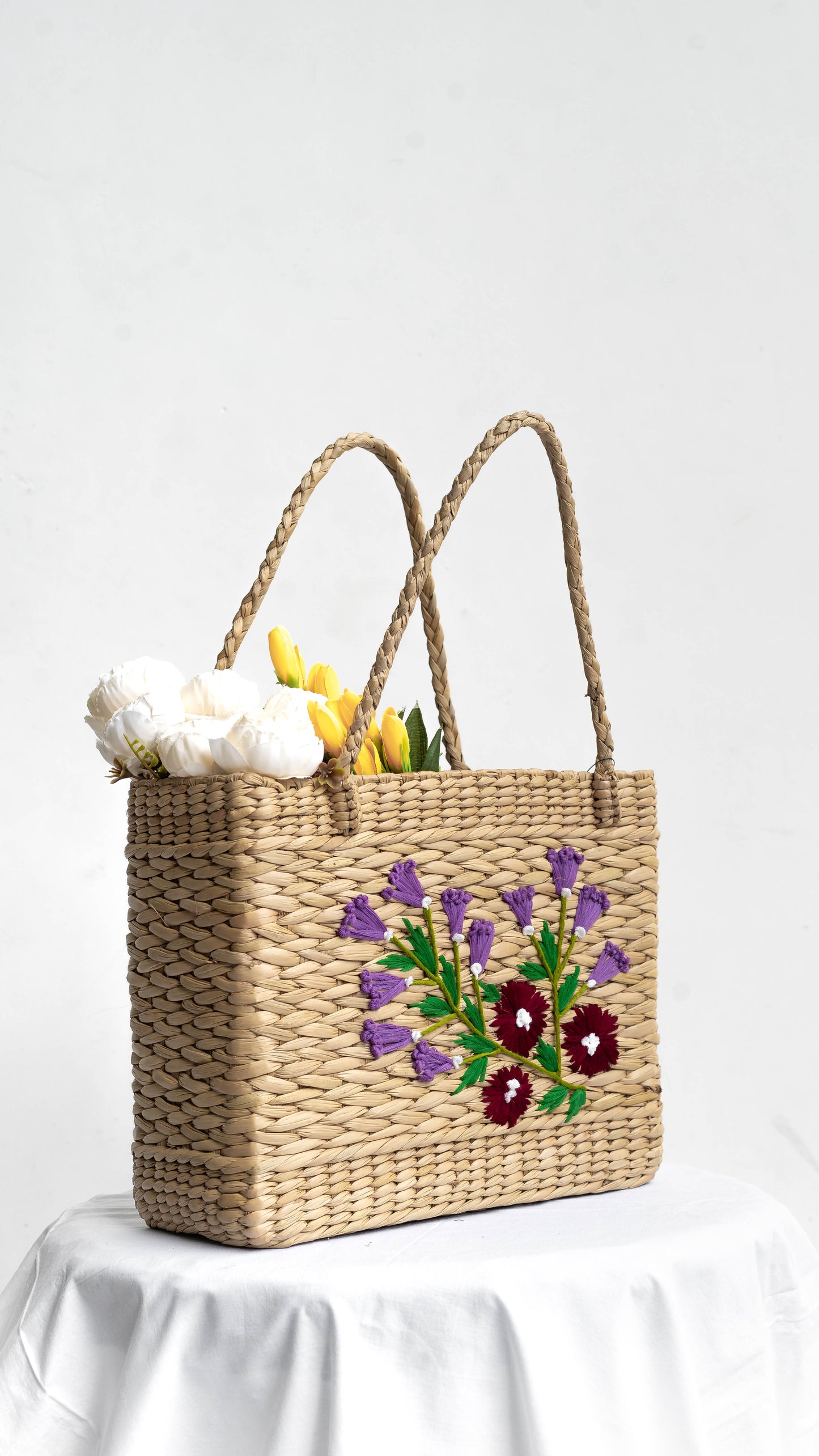 Market Bag Variation 1 - Embroidered