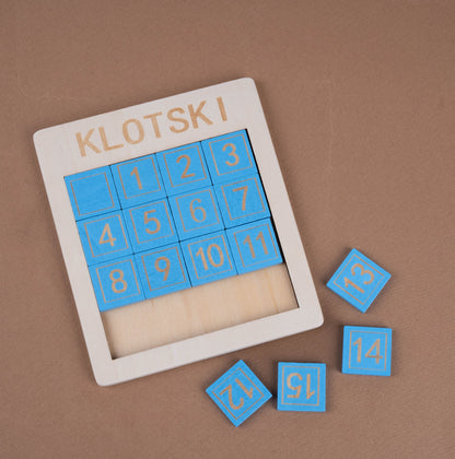 Klotski 15 Number Puzzle