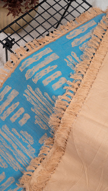 Jacquard Lovely Chennimalai Bedsheet - Blue