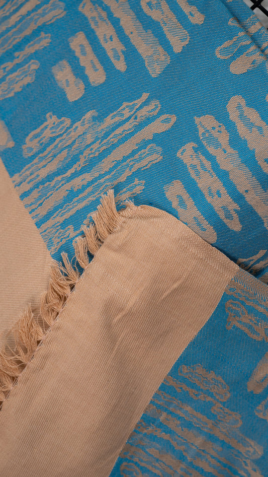 Jacquard Lovely Chennimalai Bedsheet - Blue