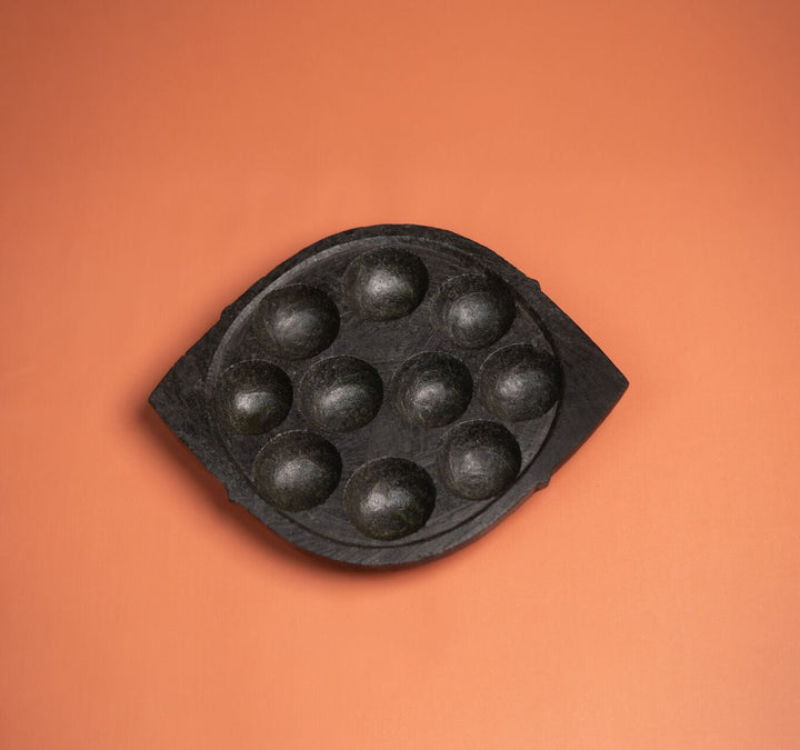 Soapstone Paniyaram Pan - 10 Pit