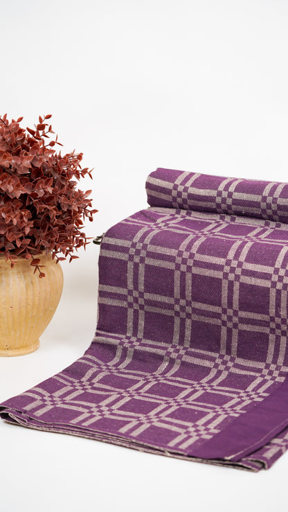 Niral Chennimalai Bedsheet - Purple
