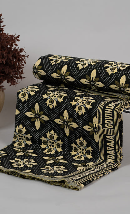 G. Raja Chennimalai Bed Sheet - Green flower