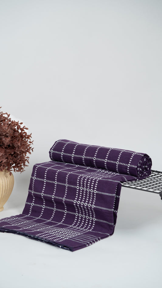 Button Star Chennimalai Bedsheet - Purple