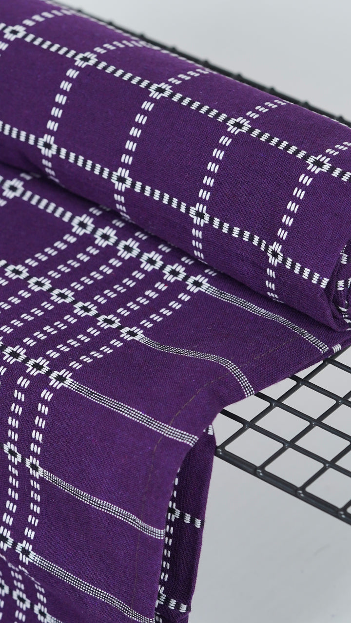 Button Star Chennimalai Bedsheet - Purple
