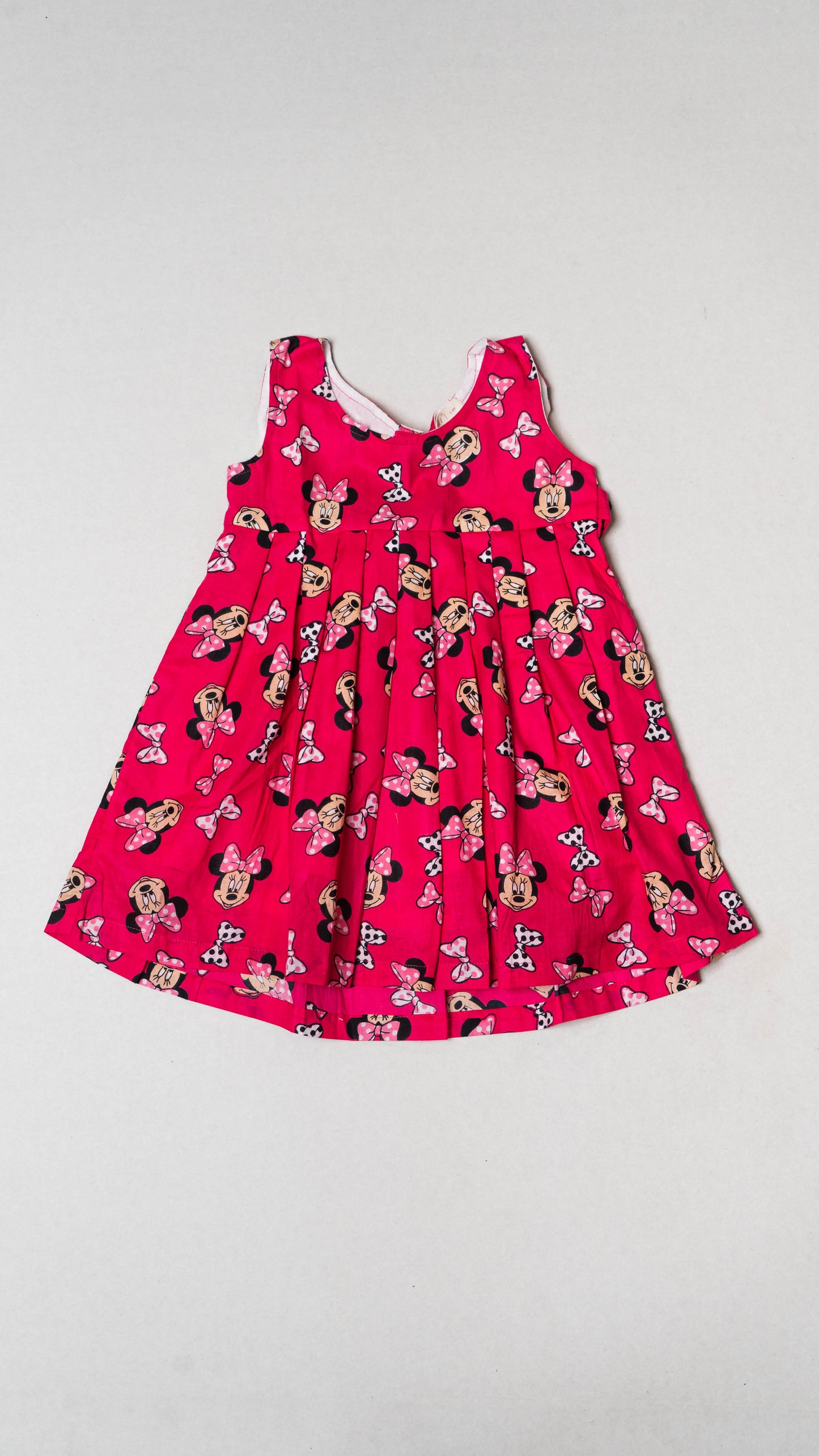 Pink Mickey Mouse Cotton Dress