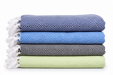 Chennimalai Handloom Soft Diamond weave Towel - Set of 4