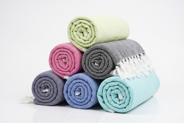 Chennimalai Handloom Soft Diamond weave Towel - Set of 6