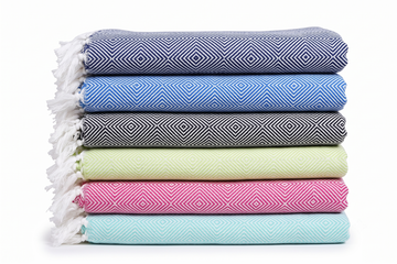 Chennimalai Handloom Soft Diamond weave Towel - Set of 6