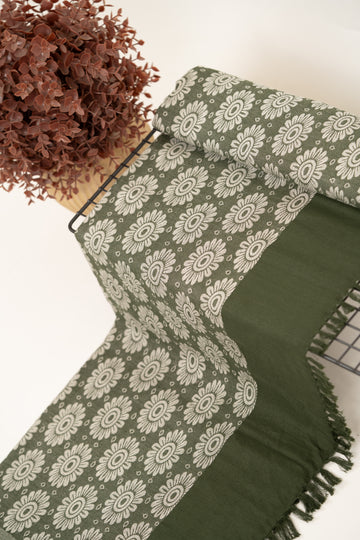 Evergreen Bloom Lovely Chennimalai Bedsheet