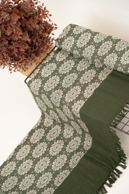 Evergreen Bloom Lovely Chennimalai Bedsheet