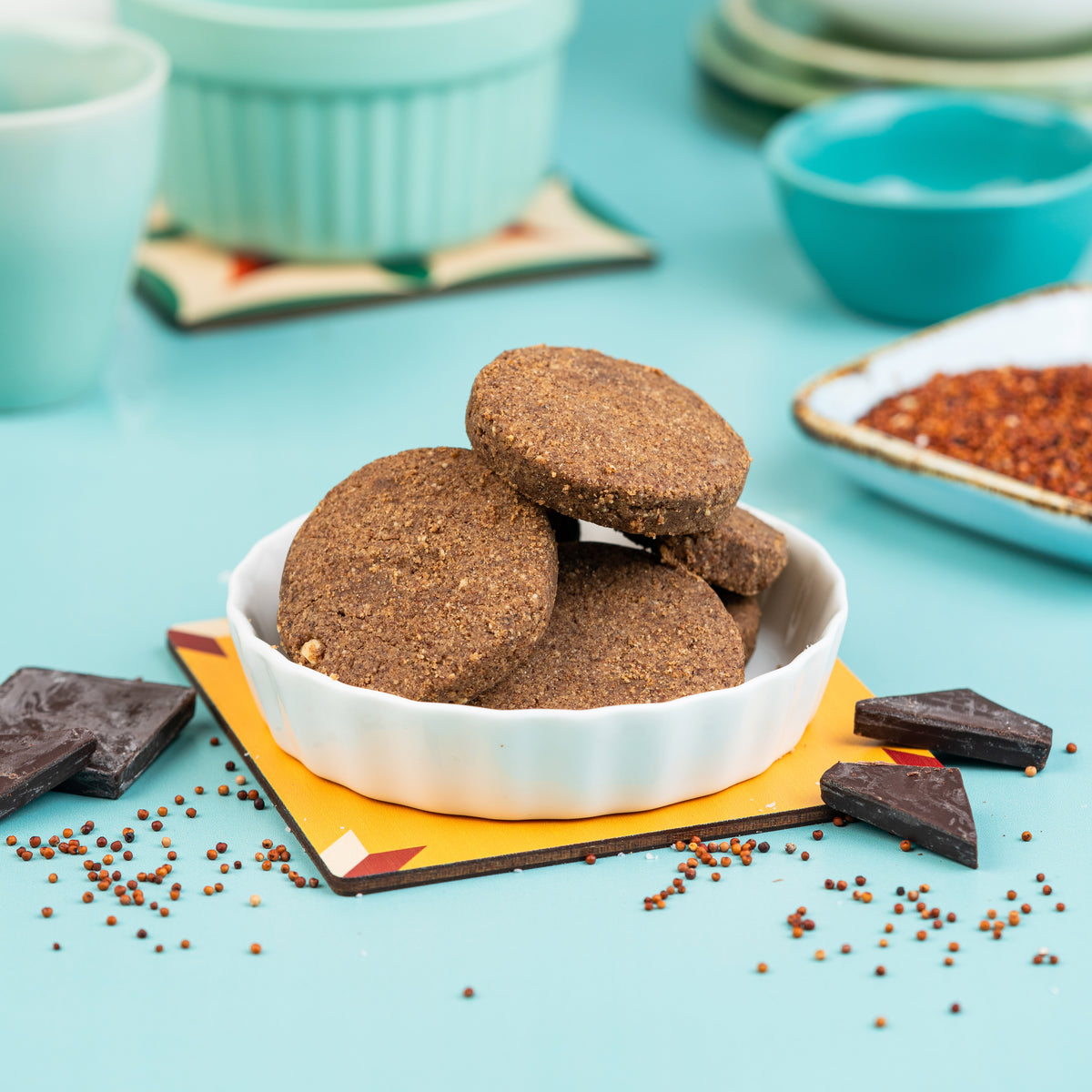 Finger Millet & Chocolate Cookies