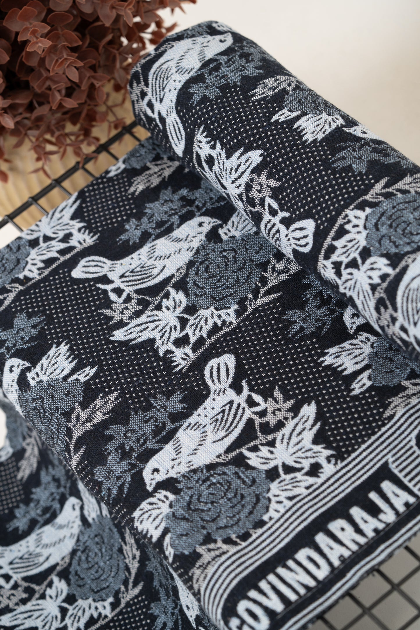G. Raja Chennimalai Bed Sheet Blue Bird