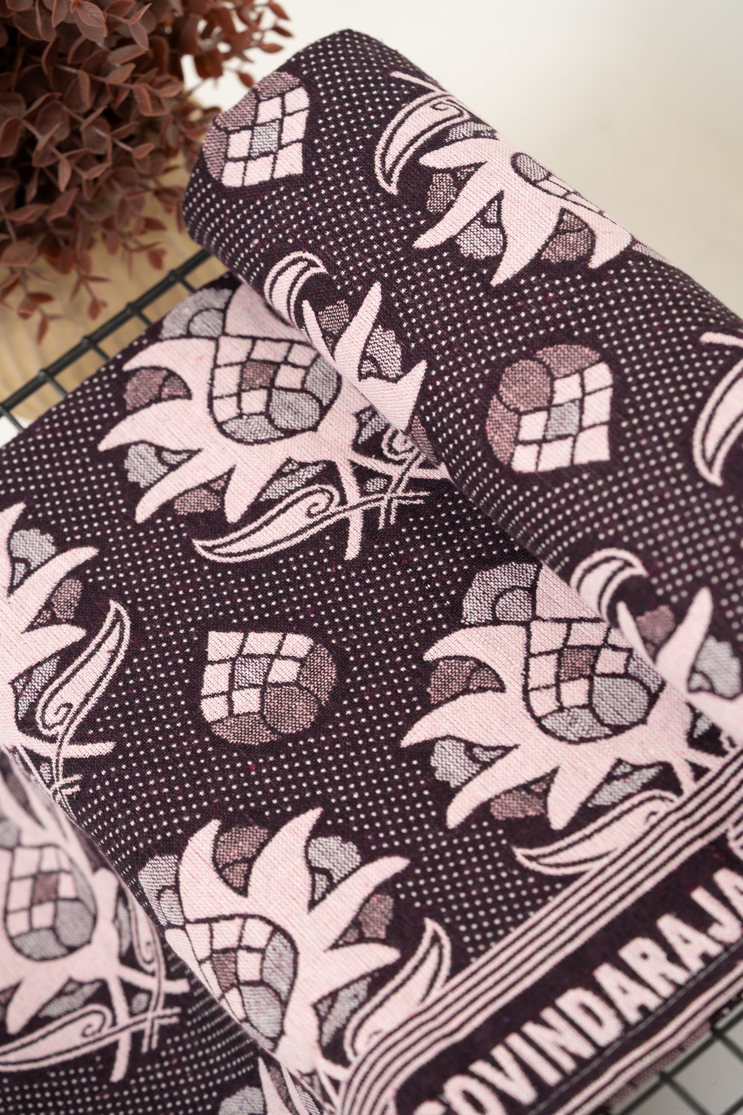 G. Raja Chennimalai Bed Sheet Vintage Floral