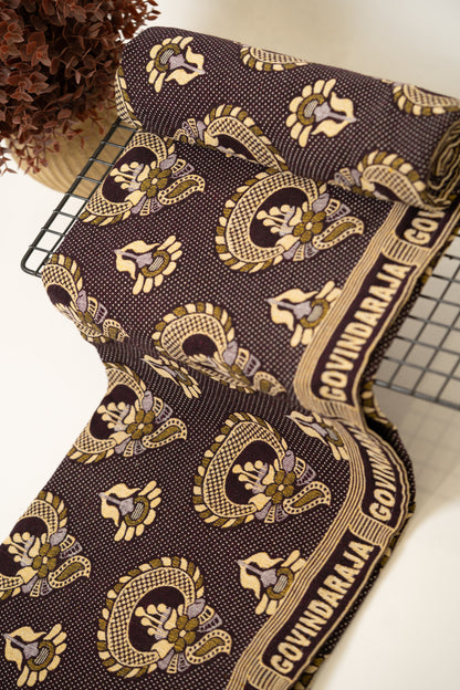 G. Raja Chennimalai Bed Sheet Classic Ethnic Brown