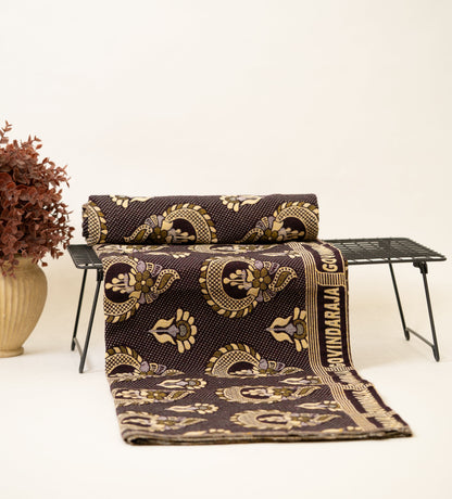 G. Raja Chennimalai Bed Sheet Classic Ethnic Brown