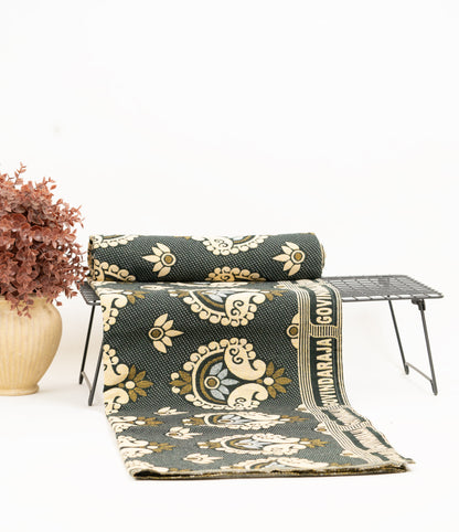 G. Raja Chennimalai Bed Sheet Heritage Green