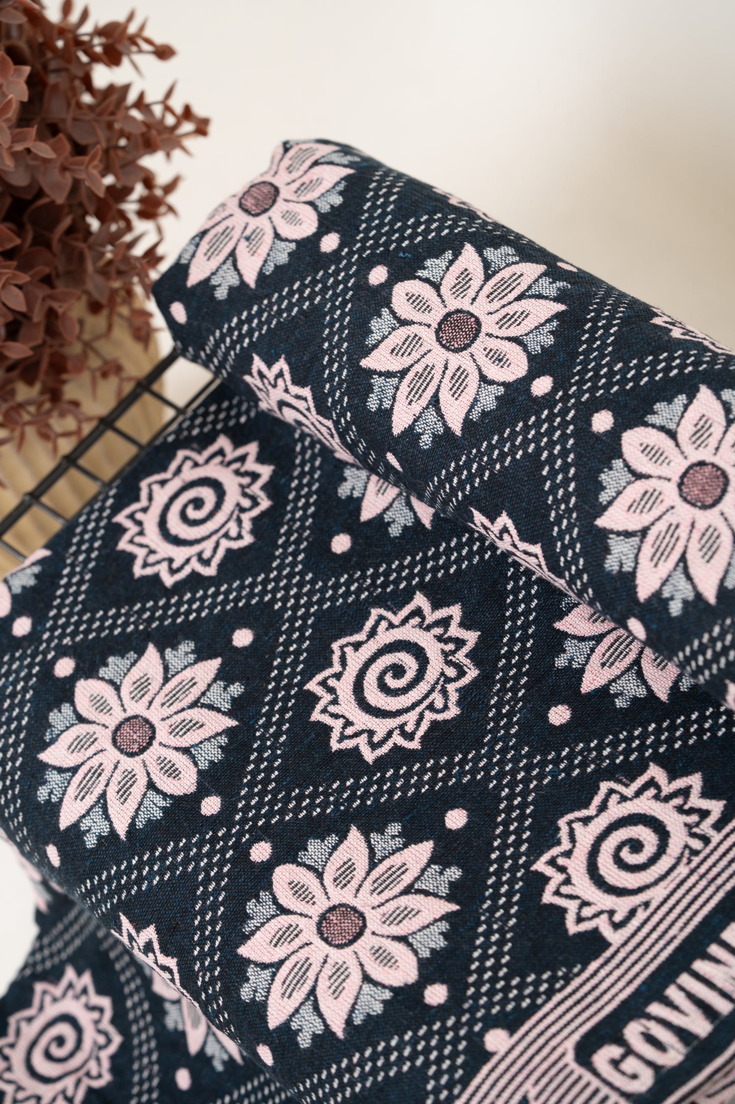 G. Raja Chennimalai Bed Sheet Midnight Garden