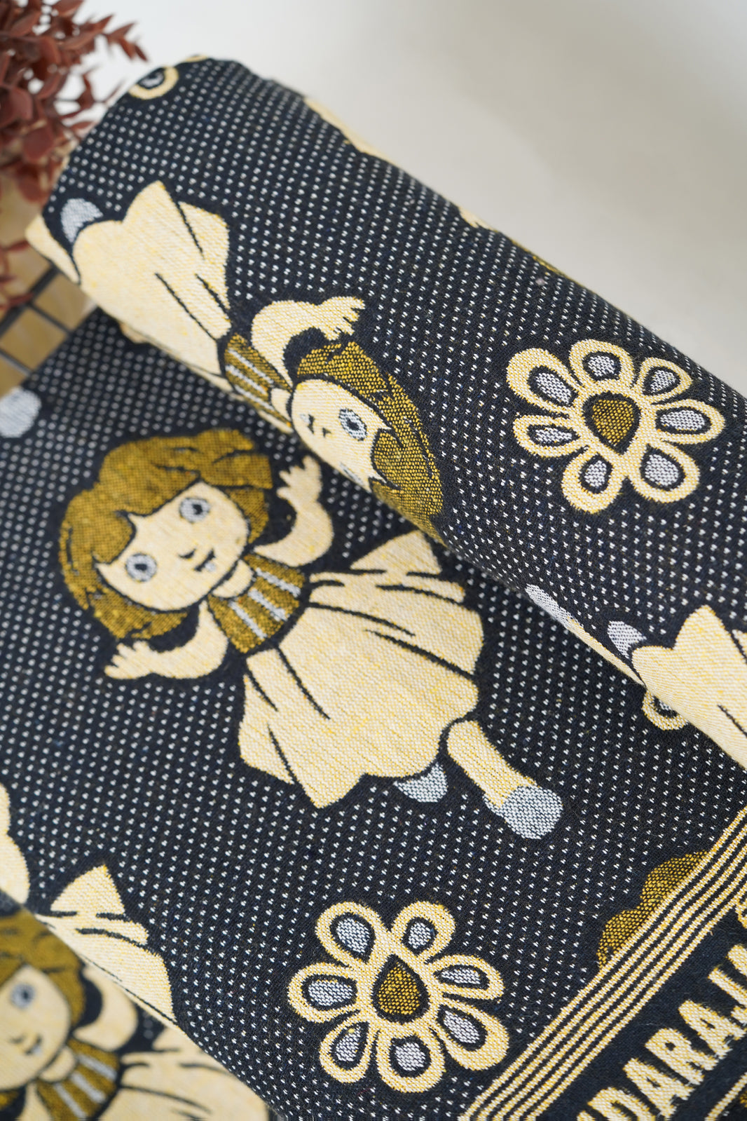 G. Raja Chennimalai Bedsheet Black Dora