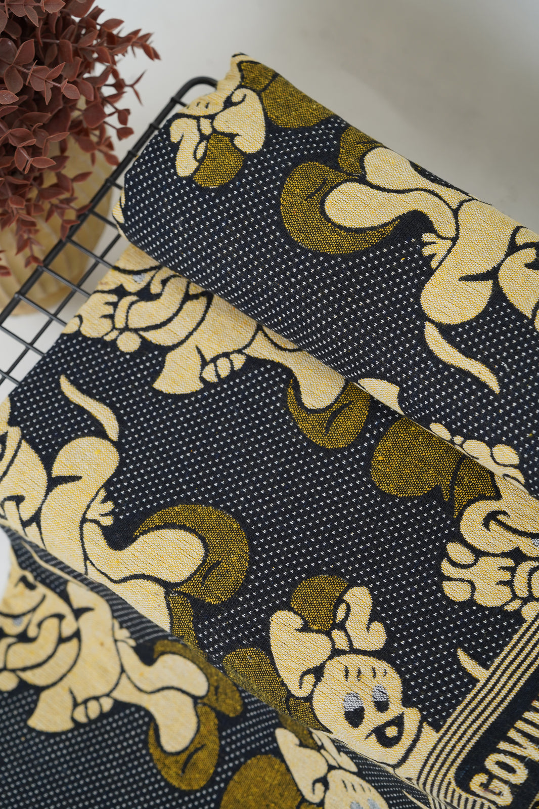 G. Raja Chennimalai Bedsheet Black Micky Mouse
