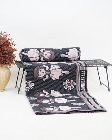 G. Raja Chennimalai Bedsheet Blue Dora