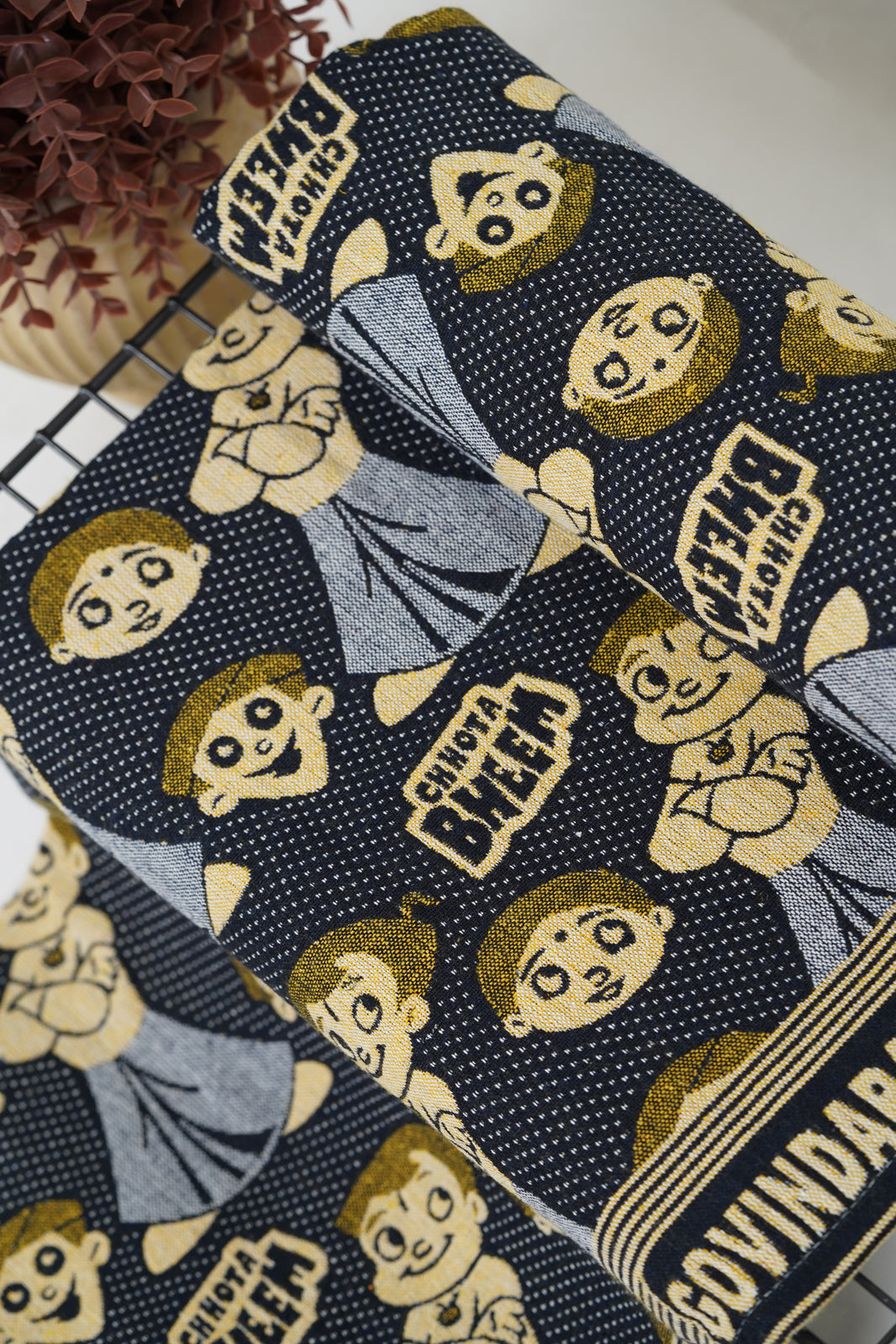 G. Raja Chennimalai Bedsheet Blue Chota Bheem Chutki
