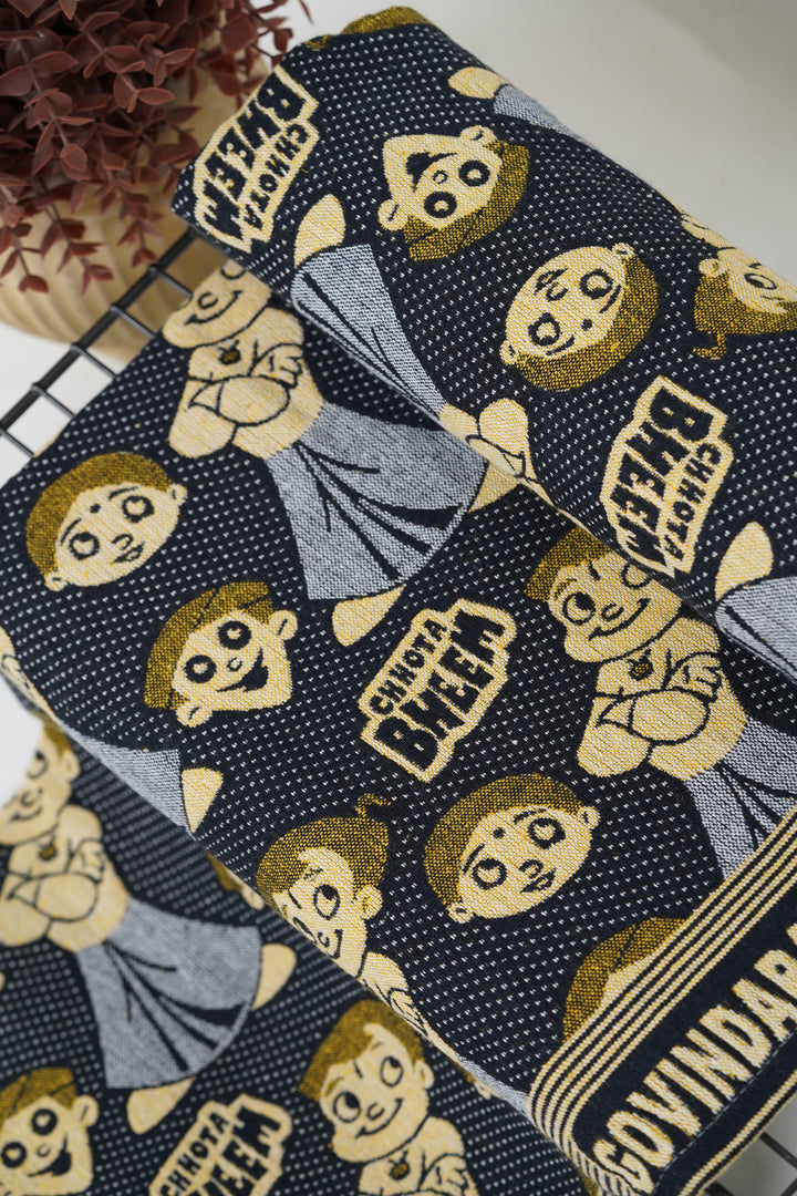 G. Raja Chennimalai Bedsheet Blue Chota Bheem Chutki