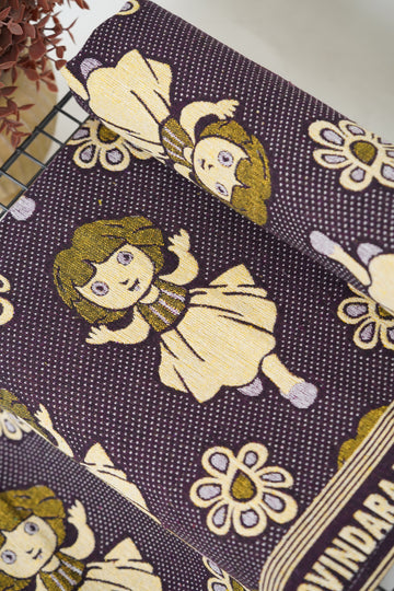 G. Raja Chennimalai Bedsheet Maroon Dora