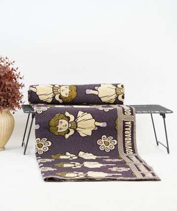 G. Raja Chennimalai Bedsheet Maroon Dora