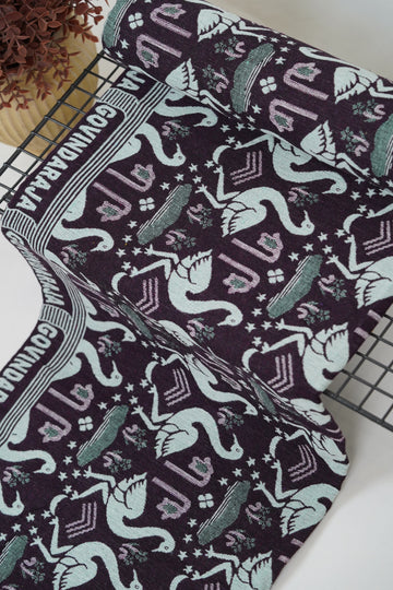 G. Raja Chennimalai Bedsheet Maroon Flamingo