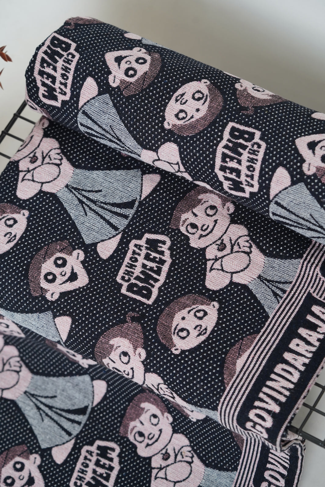 G. Raja Chennimalai Bedsheet Pink Chota Bheem Chutki