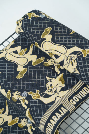 G. Raja Chennimalai Bedsheet Tom & Jerry Black