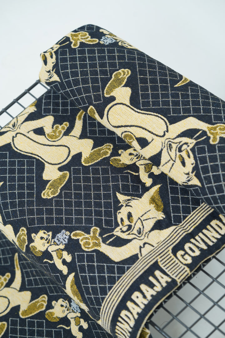 G. Raja Chennimalai Bedsheet Tom & Jerry Black
