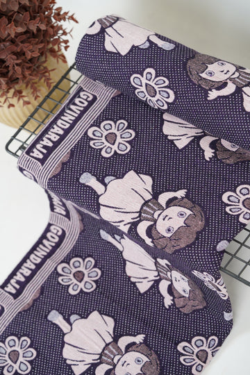 G. Raja Chennimalai Bedsheet Violet Dora
