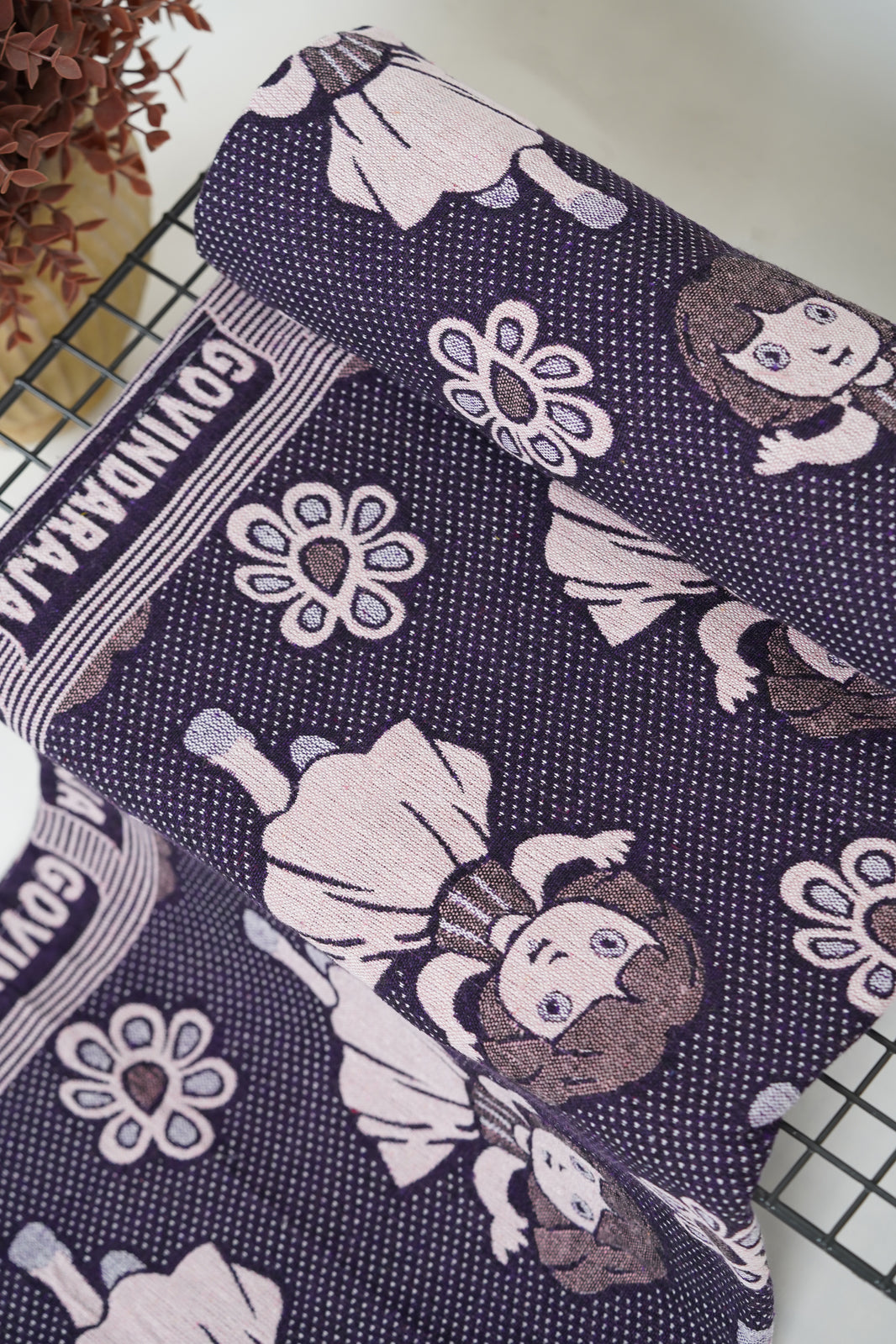 G. Raja Chennimalai Bedsheet Violet Dora