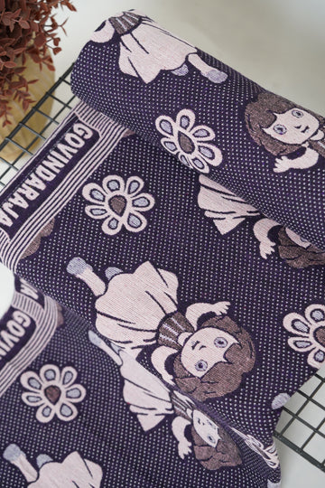 G. Raja Chennimalai Bedsheet Violet Dora