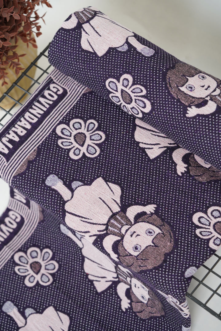 G. Raja Chennimalai Bedsheet Violet Dora